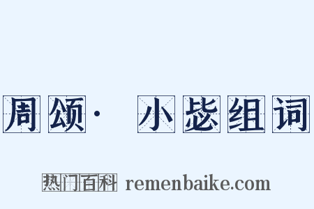 周颂·小毖组词是什么意思的图片